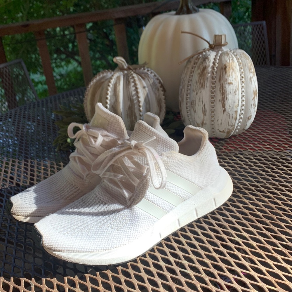 White Adidas Ortholite Shoes